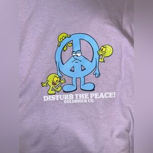 GoldBrick Men’s T shirt. Lavender 2XL. New. Vintage style